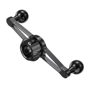 범용 17mm 볼 조인트 휴대폰 홀더 2개 금속 어댑터 휴대폰 마운트 카 대시보드와 호환되는 도구 삼각대 라이브 비디오 녹화