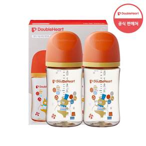 더블하트 모유실감 3세대 PPSU 노꼭지 젖병 트윈팩