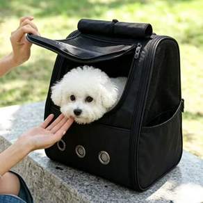 이후쿠 강아지 가방 백팩 초경량 3면통풍 접이식 고양이 이동가방