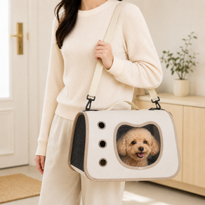 써니머스 강아지 고양이 숄더백 이동가방 3면 통풍 펫 캐리어