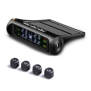 자동차 TPMS 타이어 안전 모니터링 시스템 태양광 디지털 LCD 디스플레이 자동차 보안 경보 외부 타이어 압력 센서