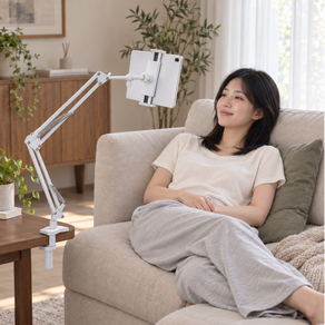 모션플렉 침대 핸드폰 태블릿 거치대 패드 탭 자바라
