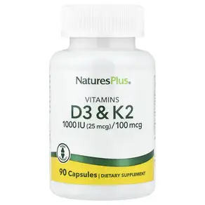 할인중입니다 NaturesPlus (네이처스플러스) 비타민D3 & K2 캡슐 90정 추워질수록 건강챙기세여