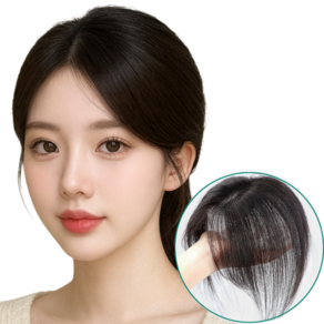 디올드 프리미엄 인모 100% 여성 수제 정수리 가발