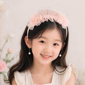 쁘띠공주 여아 유아 프릴리아 티아라 왕관 귀걸이 헤어밴드 촬영소품