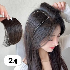 로멀리 옆머리 볼륨 가발 헤어피스