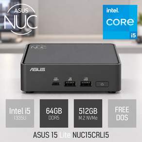 ASUS 15 Lite NUC15CRLI5 / 산업용 주식용 기업용 작고 가벼운 가성비 고성능 미니PC