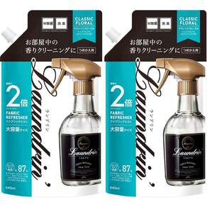란도린 패브릭 미스트 섬유 탈취제 리필 클래식 플로랄 640ml 2팩