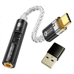 킬링사운드 C타입 꼬다리 덱 3.5mm 이어폰 마이크 젠더 DAC