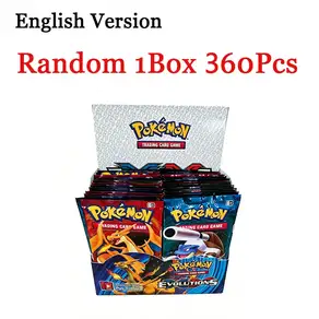 360개 TCG 스칼렛 & 바이올렛 151 프리즈매틱 에볼루션스 배틀 영문판 트레이딩 카드 장난감 선물