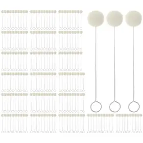 20200 Pcs Daubers 실용적인 볼 브러시 세트 DIY 공예 프로젝트를위한 금속 손잡이가있는 가죽 도구 접촉 시멘트