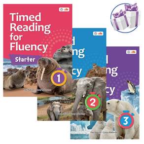 Timed Reading for Fluency Starter 1 2 3 세트 -씨드러닝 주제별로 구성된 챕터로 주제에 맞는 내용과 언어로 구성