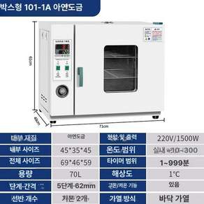 산업용 소형 챔버 오븐 고온 가열 송풍 건조기 항온기