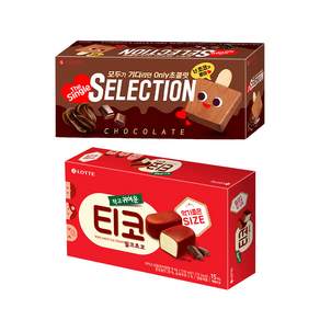 셀렉션 더 싱글초코 x1 + 티코 밀크초코 x1