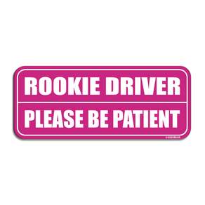긱베어 초보운전 자석 스티커 영문 ROOKIE DRIVER