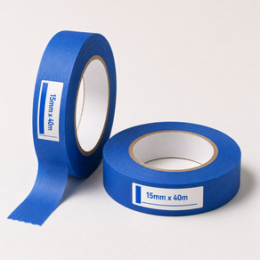에이엠테크 청색 마스킹테이프 15mm x 40m 도장 작업용 테이프