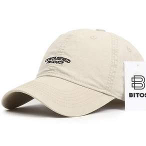 비토스 CONTARIFNED PRODUCT 자수 워싱 볼캡 야구모자 커플모자