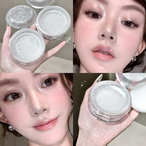 스타 다이아 페이스 하이라이터 파우더 섬세한 진주 광채 얼굴 톤업 메이크업