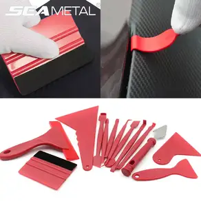 SEAMETAL 73pcs 자동차 포장 도구 키트 비닐 스크레이퍼 커터 필름 스퀴지 세트 플라스틱 랩 창 색조 액세서리