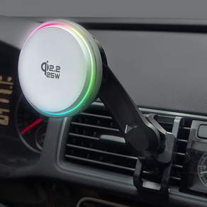 제이토리 Qi2.2 25W 맥세이프 차량용 고속 무선 충전 거치대 펠티어 냉각 터보 쿨링팬