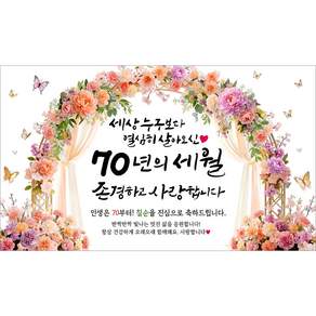 해피파티 칠순현수막 70년의세월 6종