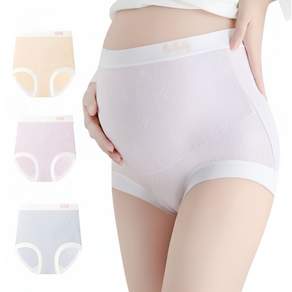 마미소프트 포근핏 여성용 모달 순면 임산부 팬티 3종 세트
