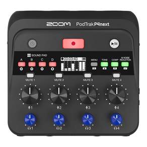 ZOOM 줌 P4 Next 팟캐스트 레코더 블랙 4XLR 입력