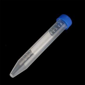 스케일 프리 스탠딩 원심 튜브 실험실 바이알 용기 투명 스크류 캡 콘 하단 15ml 10 개