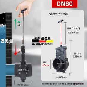논물 조절기 농수로 물꼬조절기 농사용 배수 급수 밸브 파이프 논 관리기