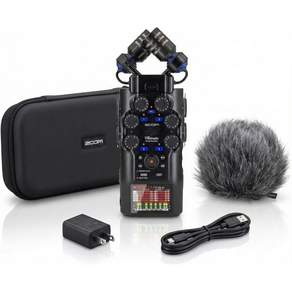 APH - 6ST 액세서리가 장착된 H6Studio 8 트랙 32비트 플로트 레코더 번들