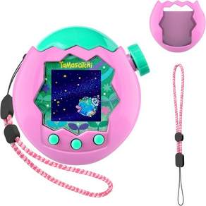 for 다마고치 파라다이스 Tamagotchi Paradise Case with Lanyard Hard PC Solid Colour Protective Case for 다마고
