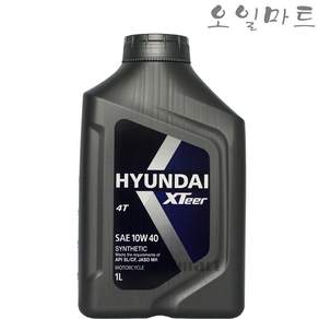 오일마트 현대 엑스티어 XTEER 4T 4행정 1리터 오토바이 엔진오일, 현대 XTeer 4T, 1개, 현대 엑스티어 4T 10w40 1L