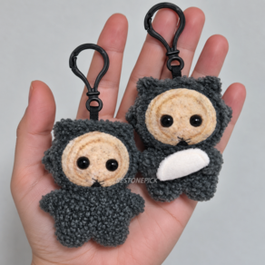 동궁 꺼먹살이 인형 굿즈 키링 8cm