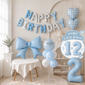 파티몽 감성 생일파티 풍선 풀세트 홈파티 생일 장식