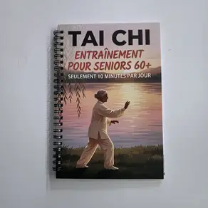 프랑스어 버전 60세 이상 노인 태극권 28일 10분 일일 프로그램 스파이럴 바운드 초보자 친화적인 가이드북
