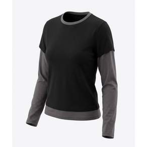MOONSUN ARCHIVE MJ Slim Fit Long Sleeve T-Shirt / GRAY