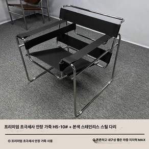 라운지 의자 바실리체어 북유럽 감성 스테인리스 레저 사무용 서재 다크그레이
