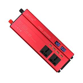 순수 정현파 12V 24V~220V 변환기 및 차량용 충전 어댑터 디지털 전력 인버터용 자동차 전력 인버터