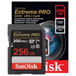 샌디스크 카메라 전문가용 메모리 익스트림 프로 SD 카드 256GB
