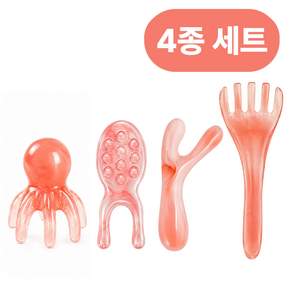 이든무드 괄사 얼굴 두피 전신 마사지기 4종 세트