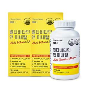 1+1 종근당 종합 멀티 비타민 영양제 총 12개월분