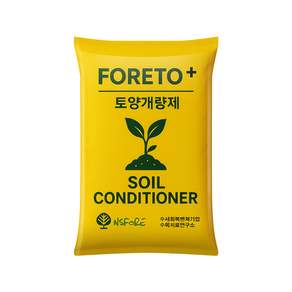 FORETO+ 포레토 플러스 토양개량제 유기질 비료 밑거름 퇴비 식물 영양제 텃밭 비료 40L
