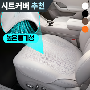 온도비움 프리미엄 나파가죽 통풍 자동차 시트커버 앞좌석 운전석 전용