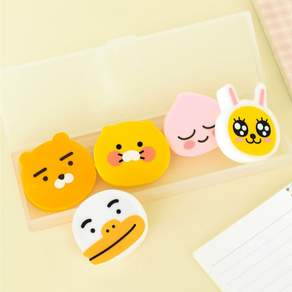 [5개세트] 카카오프렌즈 모양 무독성 지우개 세트 춘식이 라이언 무지