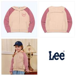 Lee 키즈 카라 루즈핏 세미크롭 니트 집업 가디건 LK2403CD70 LK2403CD70-DR 596173