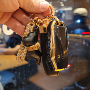 FERNIX 기아자동차 차키 TPU 케이스+고급키링 EV6 모하비 쏘렌토 MQ4 니로 스포티지 nq5 셀토스 카니발 K8 K7 K5 K3