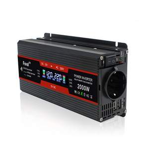 루앤 차량용 LCD 인버터 유사계단파 2000W 220V 60hz 한국형 KC인증