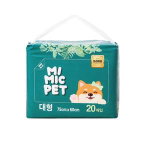 미믹펫 프리미엄 논슬립 강아지 배변패드 무향 75g - 대형