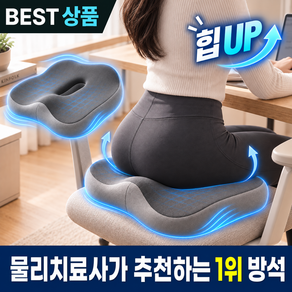 세렌코 3D 메모리폼 치질 방석 꼬리뼈 자세보정 골반 압력분산