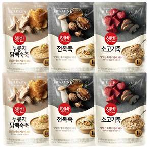 비비고 파우치 죽 420g (누룽지닭백숙죽2+전복죽2+소고기죽2)